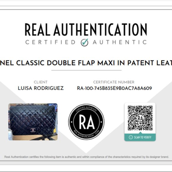 ❤️SOLD ❤️Chanel Black Quilted Patent Leather Maxi Classic Double Flap Bag - Picture 11 of 15